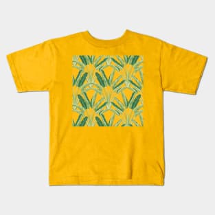 Magnolia Yellow Travellers Palm Kids T-Shirt